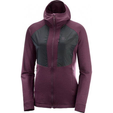 Dámská bunda Salomon Grid Mid Fz W violet
