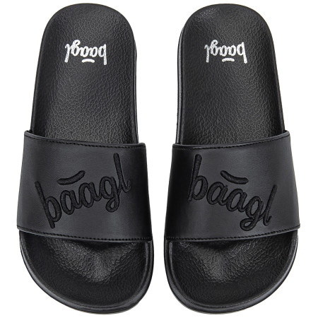 Papuci copii Baagl Logo Black