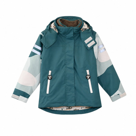 Geacă copii DucKsday Detachable Fleece Jacket Breeze verde Dark Green