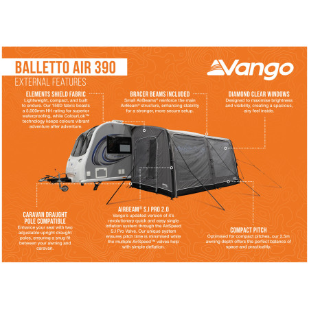 Cort frontal Vango Balletto Air 390