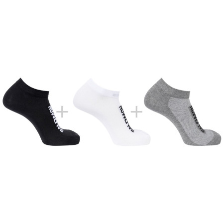 Șosete Salomon Everyday Lite Low 3-Pack negru/gri Black / White / Frost Gray