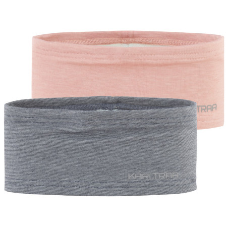 Bentiță sport Kari Traa Nora S Headband 2Pk gri/portocaliu
