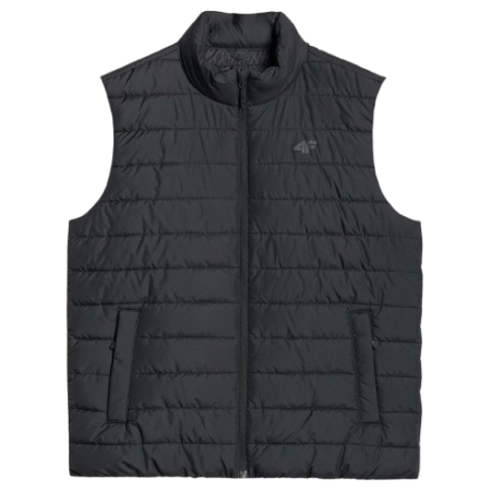 Vestă bărbați 4F Vest Jacket M224 negru DEEP BLACK
