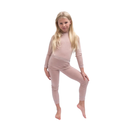 Lenjerie funcțională copii Sensor Merino Air Set Dusty Pink