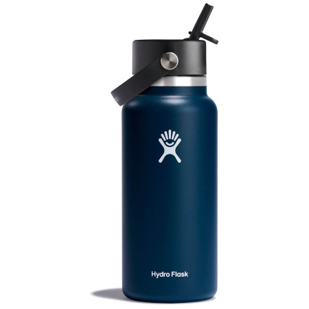 Sticlă termică Hydro Flask Wide Flex Straw Cap 32 oz albastru închis