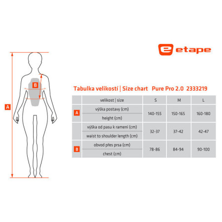 Protecție coloană femei Etape PURE PRO 2.0