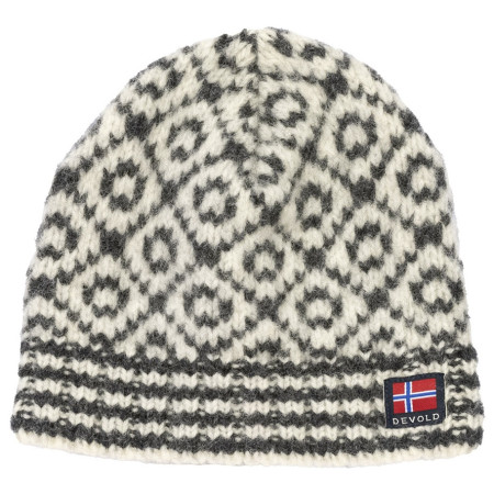 Căciulă de iarnă Devold Svalbard Wool Beanie alb/negru OFFWHITE/ANTHRACITE