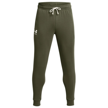 Pantaloni jogging bărbați Under Armour Rival Terry Jogger verde închis Marine OD Green/Onyx White