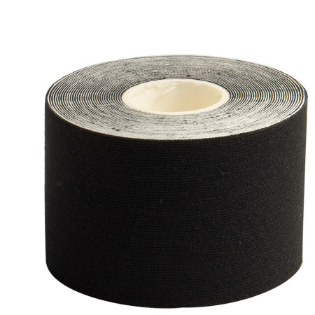 Bandă kinesiologică Yate Kinesiology tape 5 cm x 5 m negru