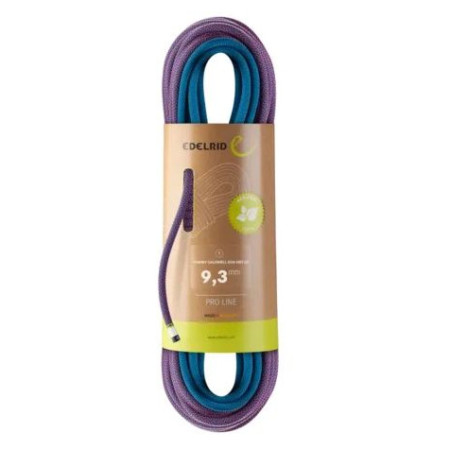 Coardă de alpinism Edelrid Tommy Caldwell Eco Dry CT 9,3mm 70m violet 061 pink-turquoise