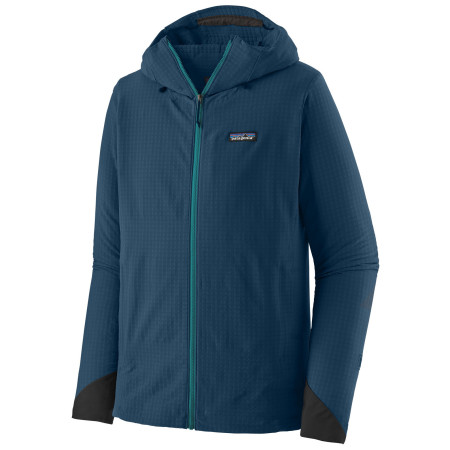 Geacă softshell bărbați Patagonia R1 TechFace Hoody albastru închis