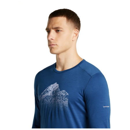 Tricou funcțional bărbați Icebreaker Men Mer 200 Oasis LS Crewe Rising Light