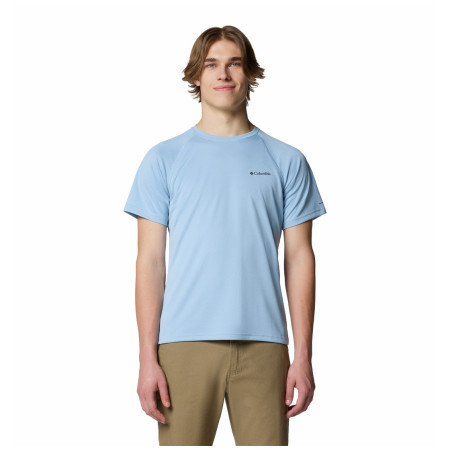 Tricou bărbați Columbia Alpine Chill™ Pro Short Sleeve Crew albastru deschis Ripple Blue