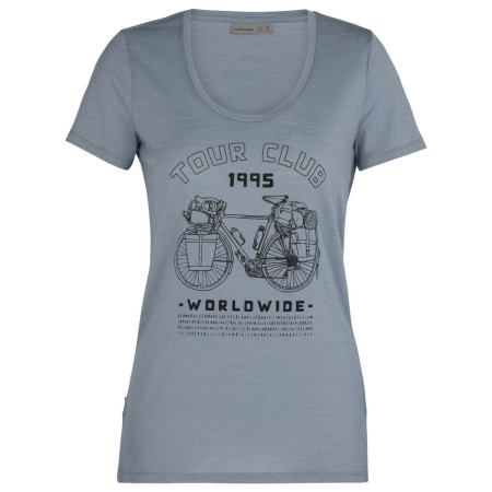 Tricou femei Icebreaker TechLite SS Scoop TourClub1995