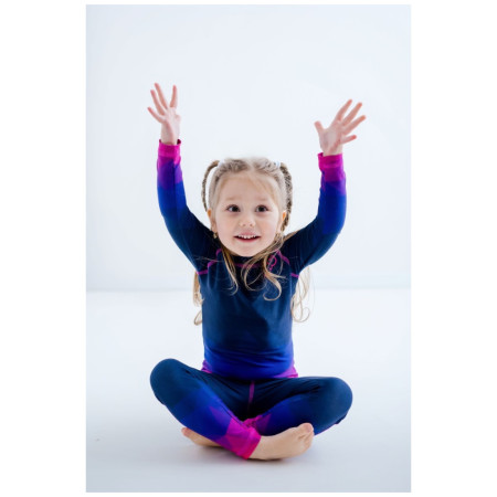 Tricou funcțional copii WAMU Mozaika purple