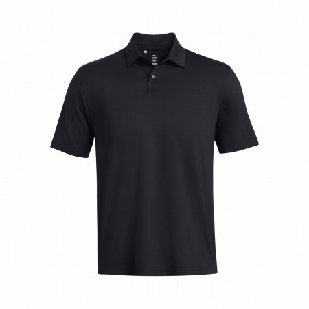 Tricou funcțional bărbați Under Armour T2G Polo Lb negru Black/White