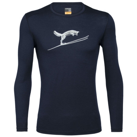 Tricou bărbați Icebreaker M 200 Oasis LS Crewe Fox Jump