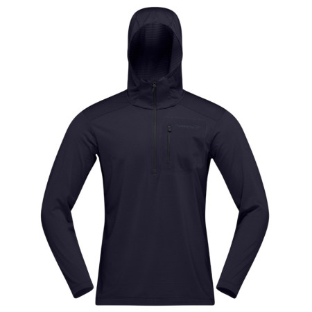 Hanorac funcțional bărbați Norrona falketind warm1 Hood negru Caviar Black