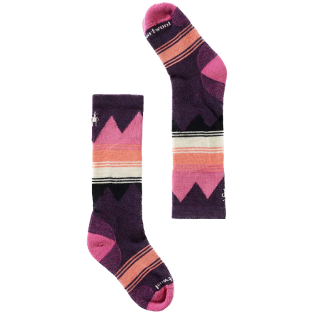Șosete copii Smartwool Kids' Ski Light Cushion OTC Socks violet Prple Ris