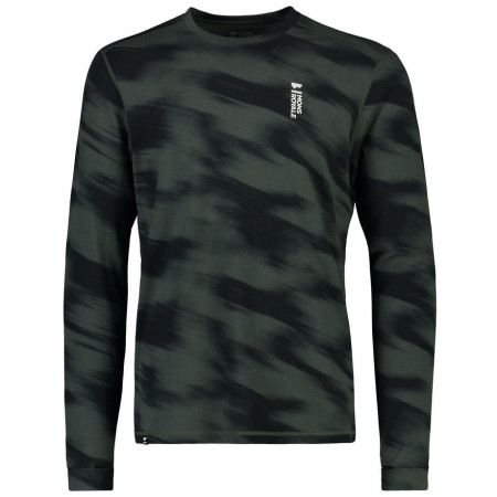 Tricou funcțional bărbați Mons Royale Cascade Merino Flex 200 Ls Rosin Motion gri/negru