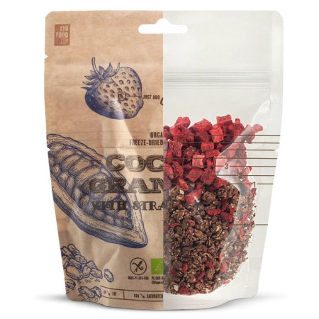 Mâncare deshitradată Lyo food Granola cu cacao și căpșuni 270 g