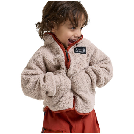 Hanorac copii Didriksons Gibbs Kids Fullzip 2 Beach Beige/Rust