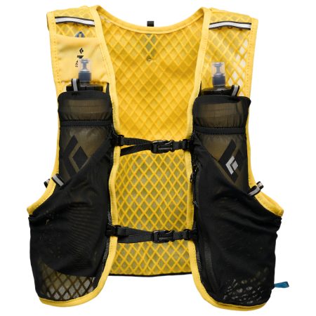Vestă de alergat Black Diamond Distance 6 Hydration Vest galben/negru Soft Ochre