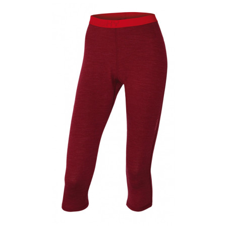Pantaloni 3/4 femei Husky Merino 100 roșu