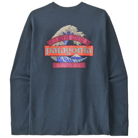 Tricou bărbați Patagonia Long-Sleeved Great Waves Responsibili-Tee