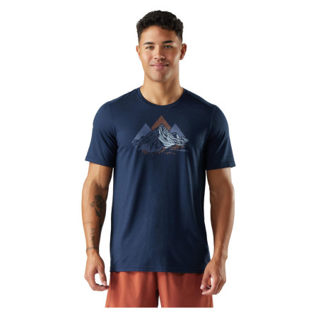 Tricou funcțional bărbați Smartwool Triangle Mountain Active Short Sleeve Graphic Tee