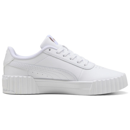 Încălțăminte copii Puma Carina 3.0 Jr White-Gold alb PUMA White-PUMA Gold