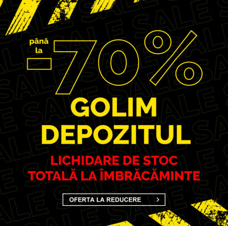 LICHIDARE DE STOC TOTALĂ - îmbrăcăminte cu reduceri de până la 70 %