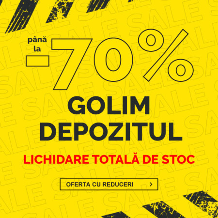 GOLIM DEPOZITUL - LICHIDARE TOTALĂ DE STOC - reduceri de până la 70 %