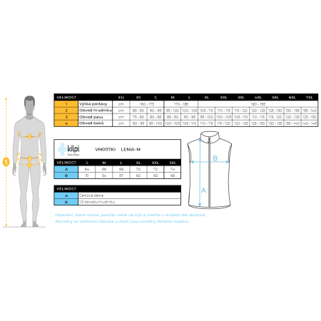 Vestă bărbați Kilpi Lenia-M