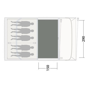 Covor pentru cort Outwell Cozy Carpet Flagstaff / Nashville / Monterey 5 Air