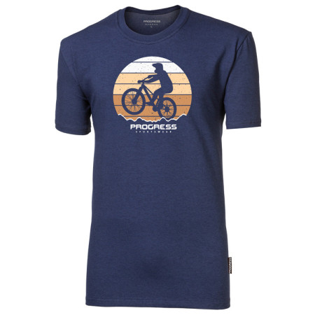 Tricou funcțional bărbați Progress Barbar Biker albastru închis