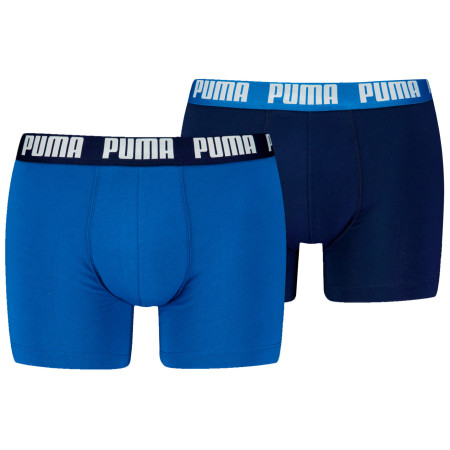 Boxeri bărbați Puma Everyday Basic Boxer 2P albastru închis true blue