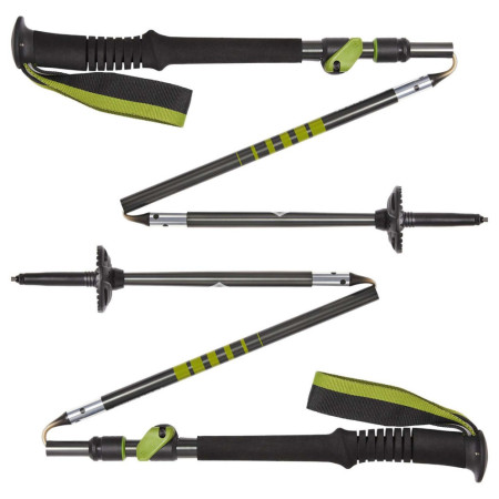 Bețe de trekking Black Diamond Distance Plus FLZ 125 cm negru/galben