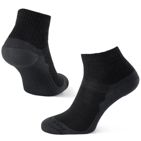 Șosete Zulu Merino Lite negru/gri black/grey
