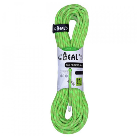 Coardă de alpinism Beal Wall Cruiser 9,6 mm (40 m) verde