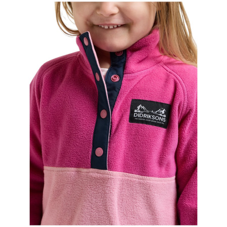 Hanorac copii Didriksons Monte Kids Half Bu 6 Cactus Pink