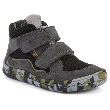 Încălțăminte barefoot all-seasons pentru copii Frodo Barefoot Tex Fun Autumn Grey/Black gri/negru grey/black