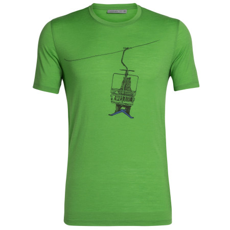 Tricou bărbați Icebreaker Mens Tech Lite SS Crewe Bear Lift verde