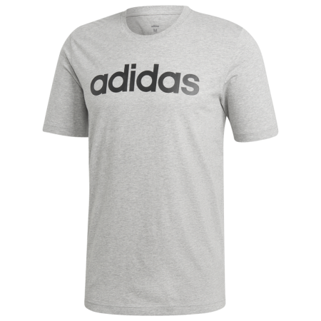 Tricou bărbați Adidas Essentials Linear logo gri