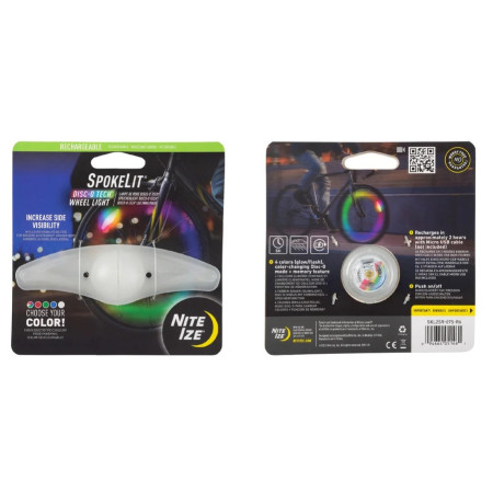 Lumină intermitentă Nite Ize SpokeLit Disc-O Tech