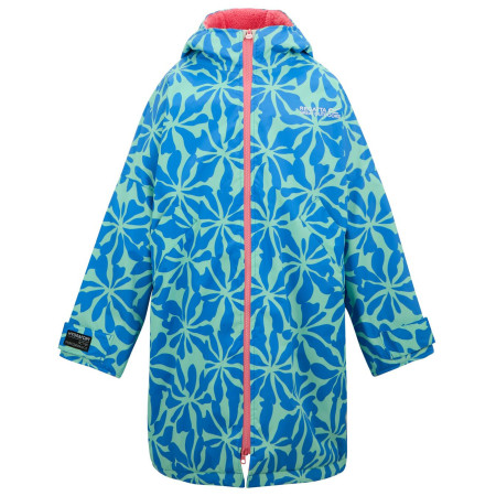 Geacă lungă impermeabilă Regatta Junior Waterproof Changing Robe SBluFlPiLem albastru deschis SBluFlPiLem