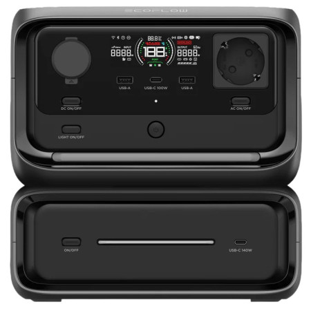 Stație de încărcare EcoFlow River 3 Plus - přídavná baterie 300 negru černá