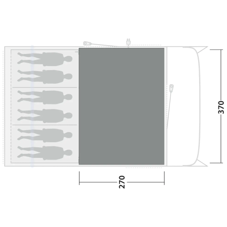 Covor pentru cort Outwell Cozy Carpet Denver 6