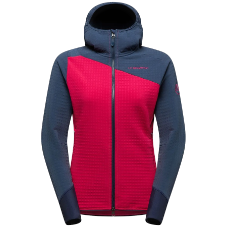 Jachetă fleece femei La Sportiva Bristen Thermal Hoody W roz/gri Azalea/Night Sky