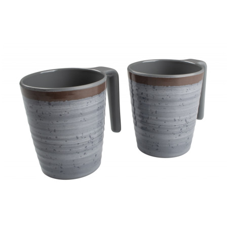 Set căni Bo-Camp Mug Halo 4 buc. gri